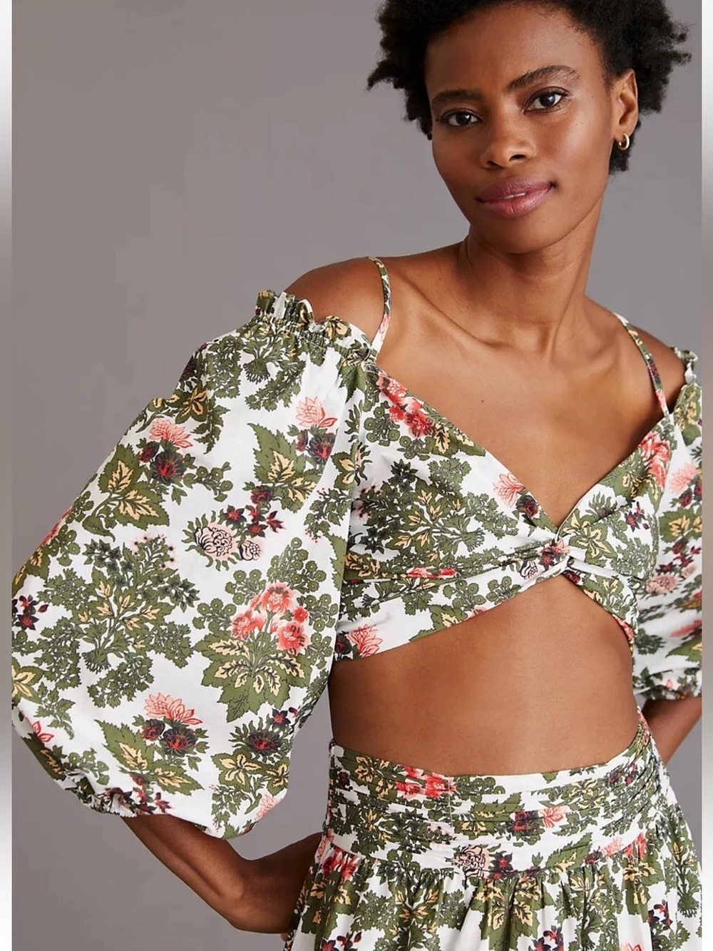 Anthropologie Forever that Girl floral Skirt Set Size Small - Picture 3 of 11